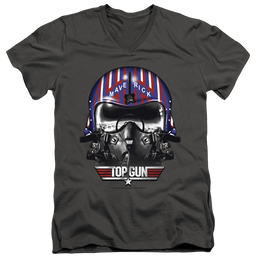 Top Gun Maverick Helmet - Men's V-Neck T-Shirt Men's V-Neck T-Shirt Top Gun   