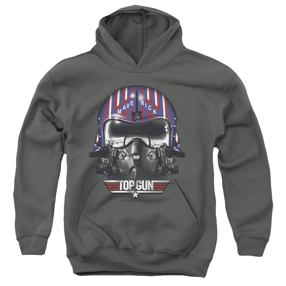 Top Gun Maverick Helmet - Youth Hoodie Youth Hoodie (Ages 8-12) Top Gun   