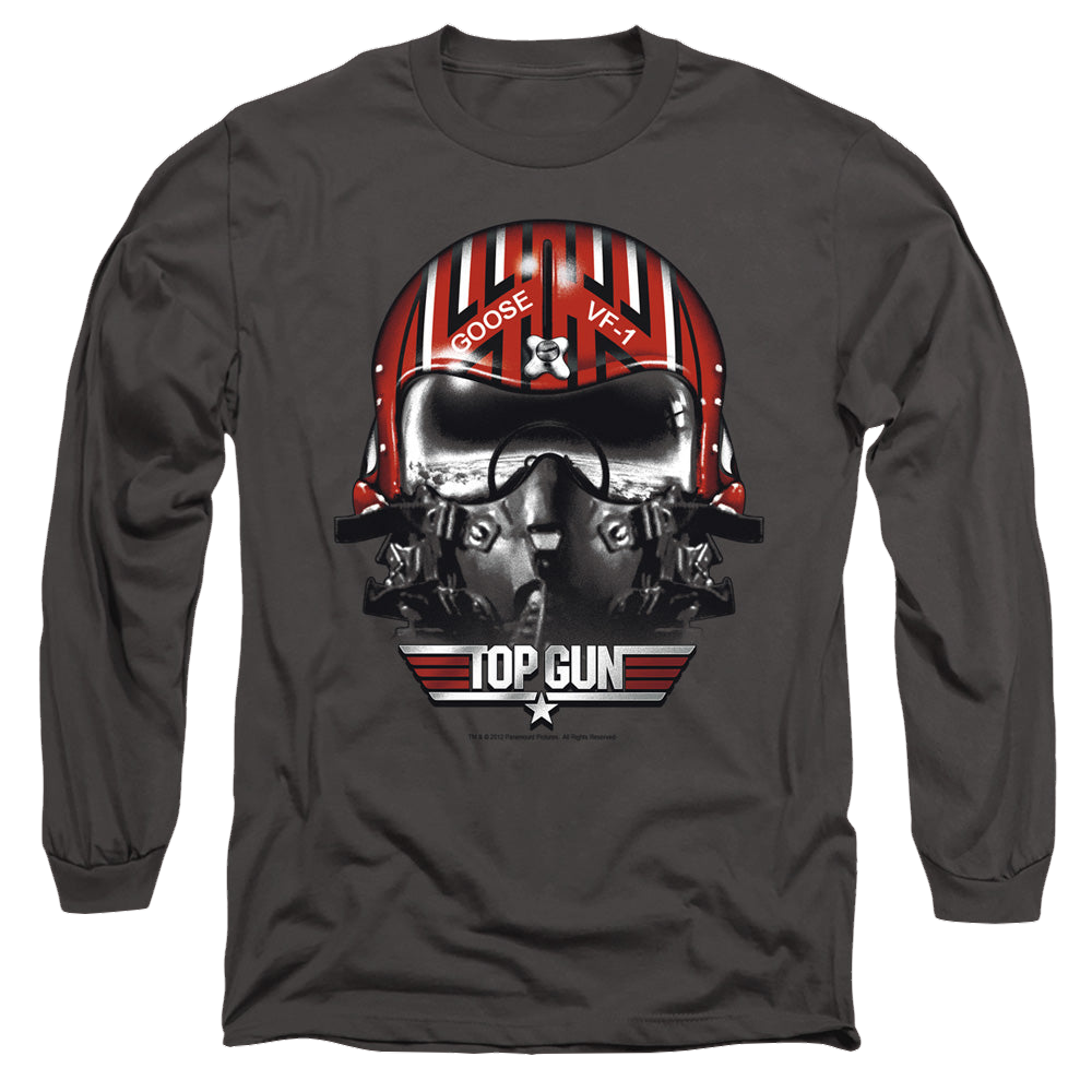 Top Gun Goose Helmet - Men's Long Sleeve T-Shirt Men's Long Sleeve T-Shirt Top Gun   