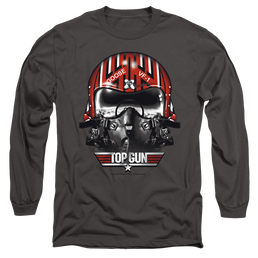 Top Gun Goose Helmet - Men's Long Sleeve T-Shirt Men's Long Sleeve T-Shirt Top Gun   