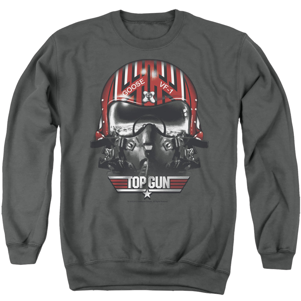 Top Gun Goose Helmet - Men's Crewneck Sweatshirt Men's Crewneck Sweatshirt Top Gun   