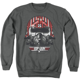 Top Gun Goose Helmet - Men's Crewneck Sweatshirt Men's Crewneck Sweatshirt Top Gun   