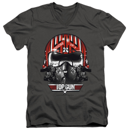 Top Gun Goose Helmet - Men's V-Neck T-Shirt Men's V-Neck T-Shirt Top Gun   