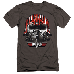 Top Gun Goose Helmet - Men's Premium Slim Fit T-Shirt Men's Premium Slim Fit T-Shirt Top Gun   