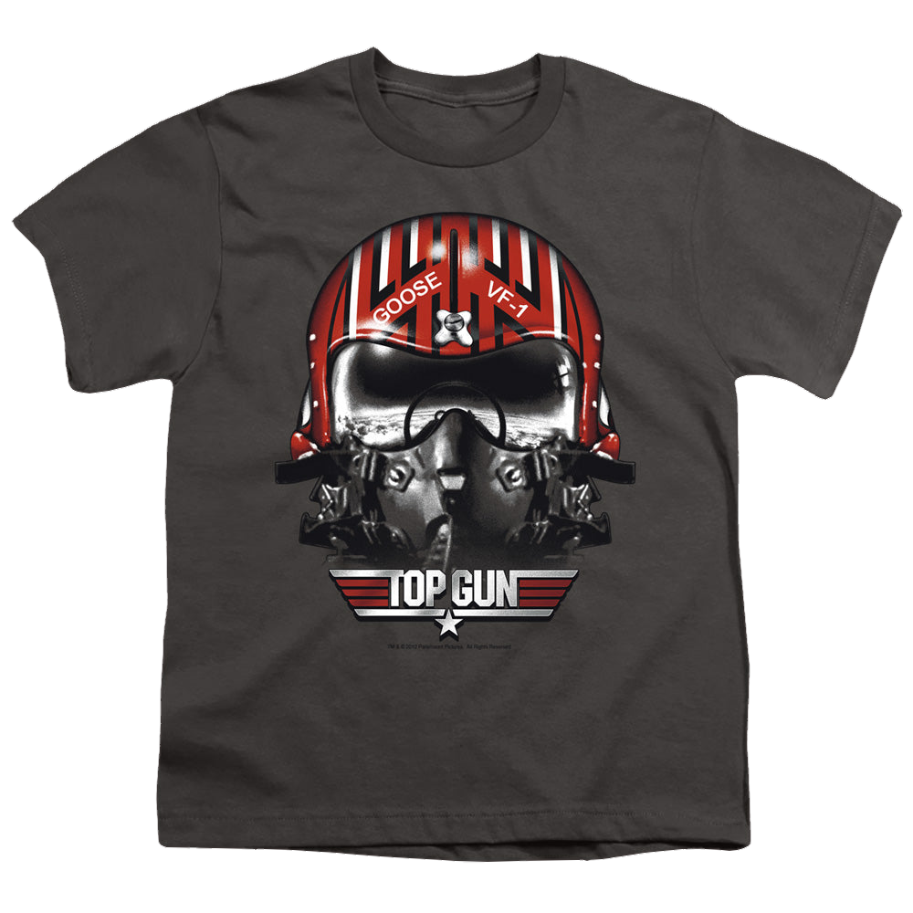 Top Gun Goose Helmet - Youth T-Shirt Youth T-Shirt (Ages 8-12) Top Gun   