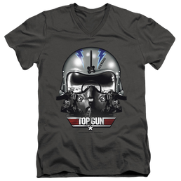 Top Gun Iceman Helmet - Men's V-Neck T-Shirt Men's V-Neck T-Shirt Top Gun   