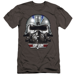 Top Gun Iceman Helmet - Men's Premium Slim Fit T-Shirt Men's Premium Slim Fit T-Shirt Top Gun   