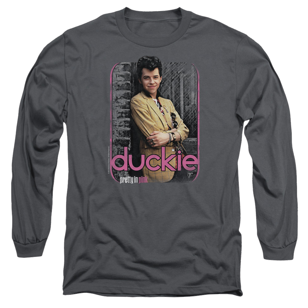 Pretty in Pink Just Duckie - Men's Long Sleeve T-Shirt Men's Long Sleeve T-Shirt Pretty in Pink   