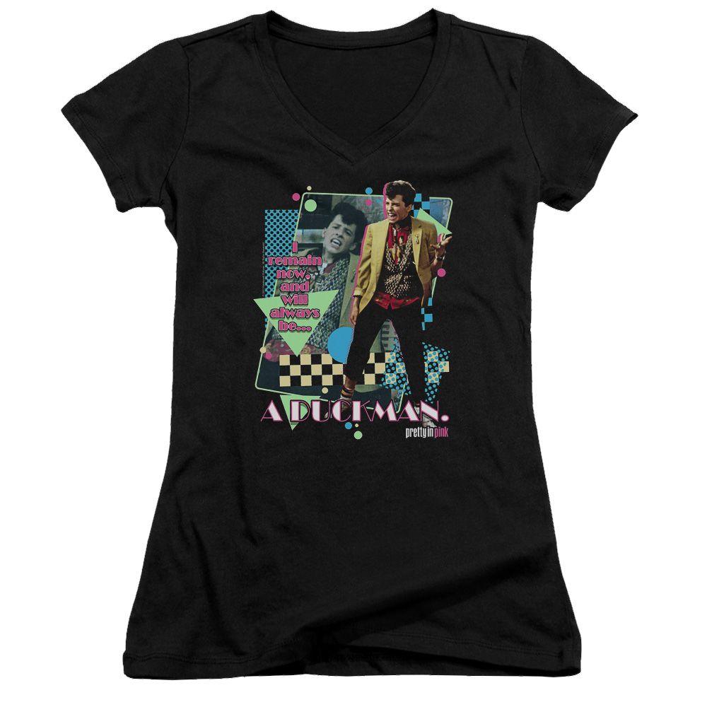 Pretty in Pink A Duckman - Juniors V-Neck T-Shirt Juniors V-Neck T-Shirt Pretty in Pink   