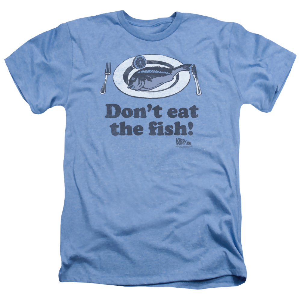 Airplane Dont Eat The Fish - Men's Heather T-Shirt Men's Heather T-Shirt Airplane   