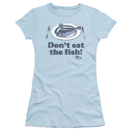 Airplane Dont Eat The Fish - Juniors T-Shirt Juniors T-Shirt Airplane   