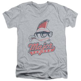 Major League Vintage Logo Men's V-Neck T-Shirt Men's V-Neck T-Shirt Major League   