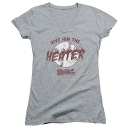 Major League The Heater Juniors V-Neck T-Shirt Juniors V-Neck T-Shirt Major League   