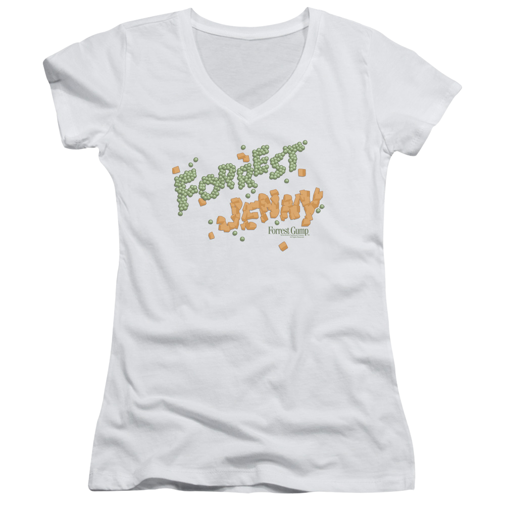 Forrest Gump Peas And Carrots - Juniors V-Neck T-Shirt Juniors V-Neck T-Shirt Forrest Gump   