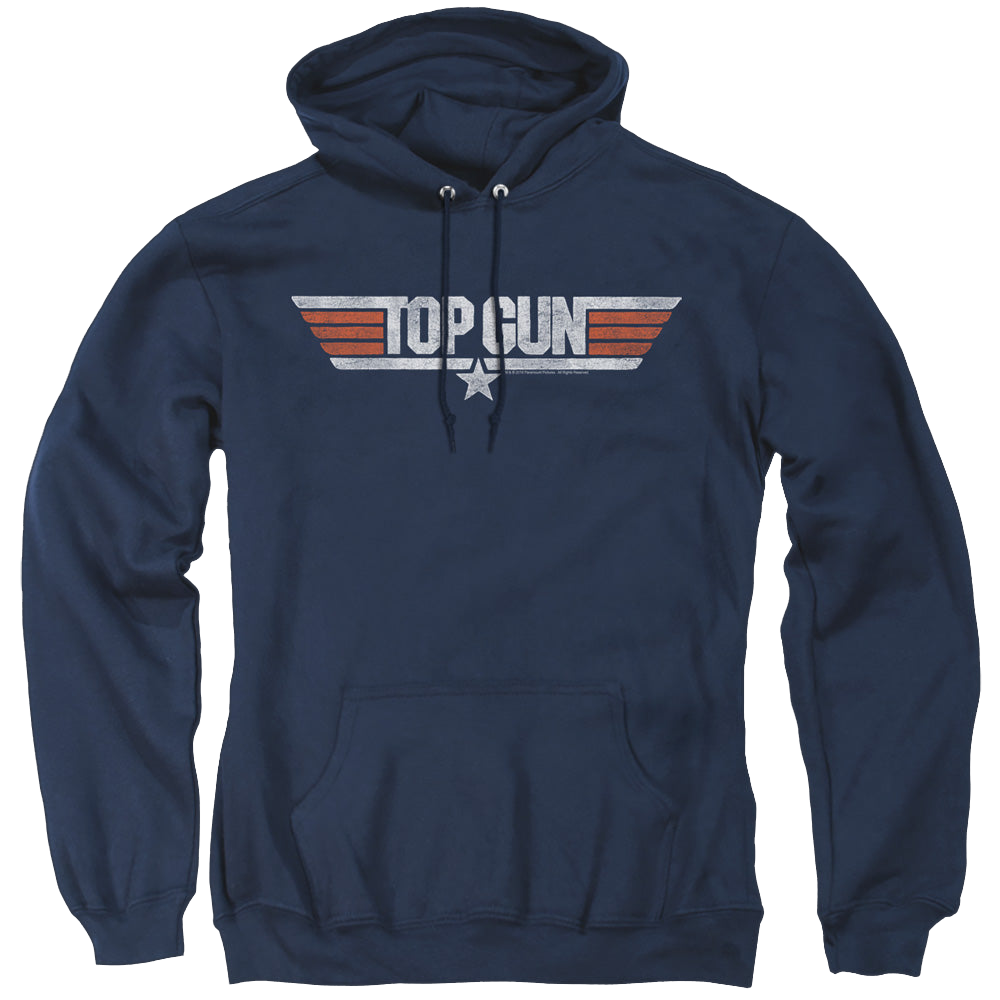 Top Gun Distressed Logo - Pullover Hoodie Pullover Hoodie Top Gun   