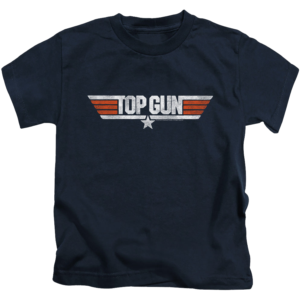 Top Gun Distressed Logo - Kid's T-Shirt Kid's T-Shirt (Ages 4-7) Top Gun   