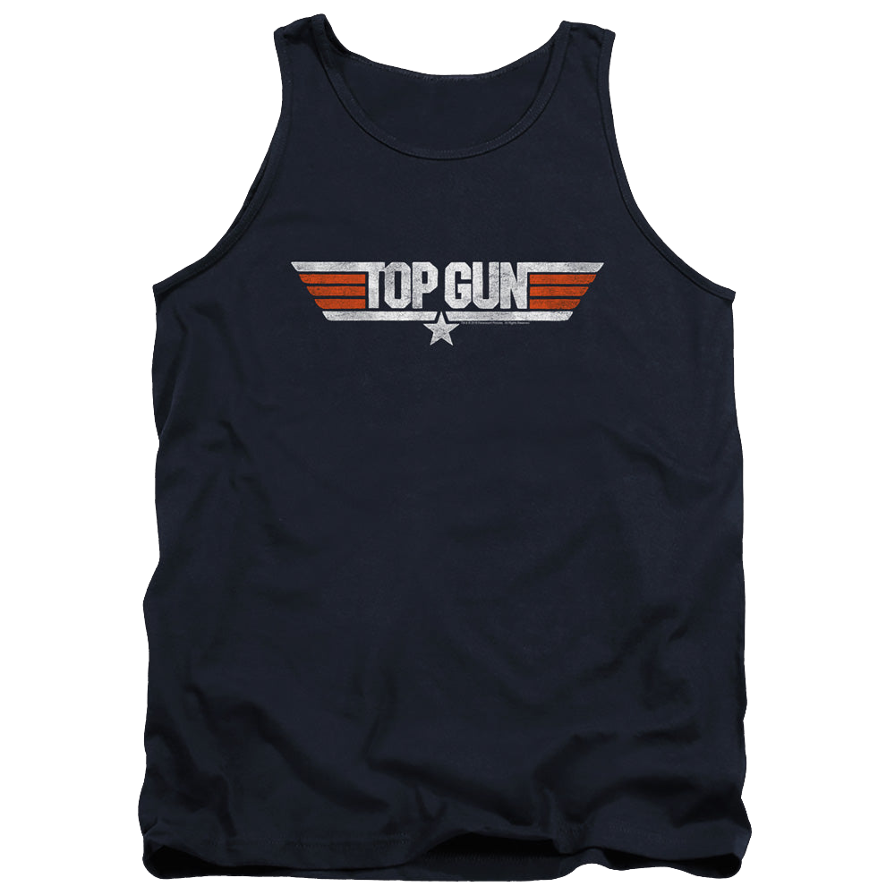 Top Gun Distressed Logo - Men's Tank Top Men's Tank Top Gun   