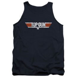 Top Gun Distressed Logo - Men's Tank Top Men's Tank Top Gun   