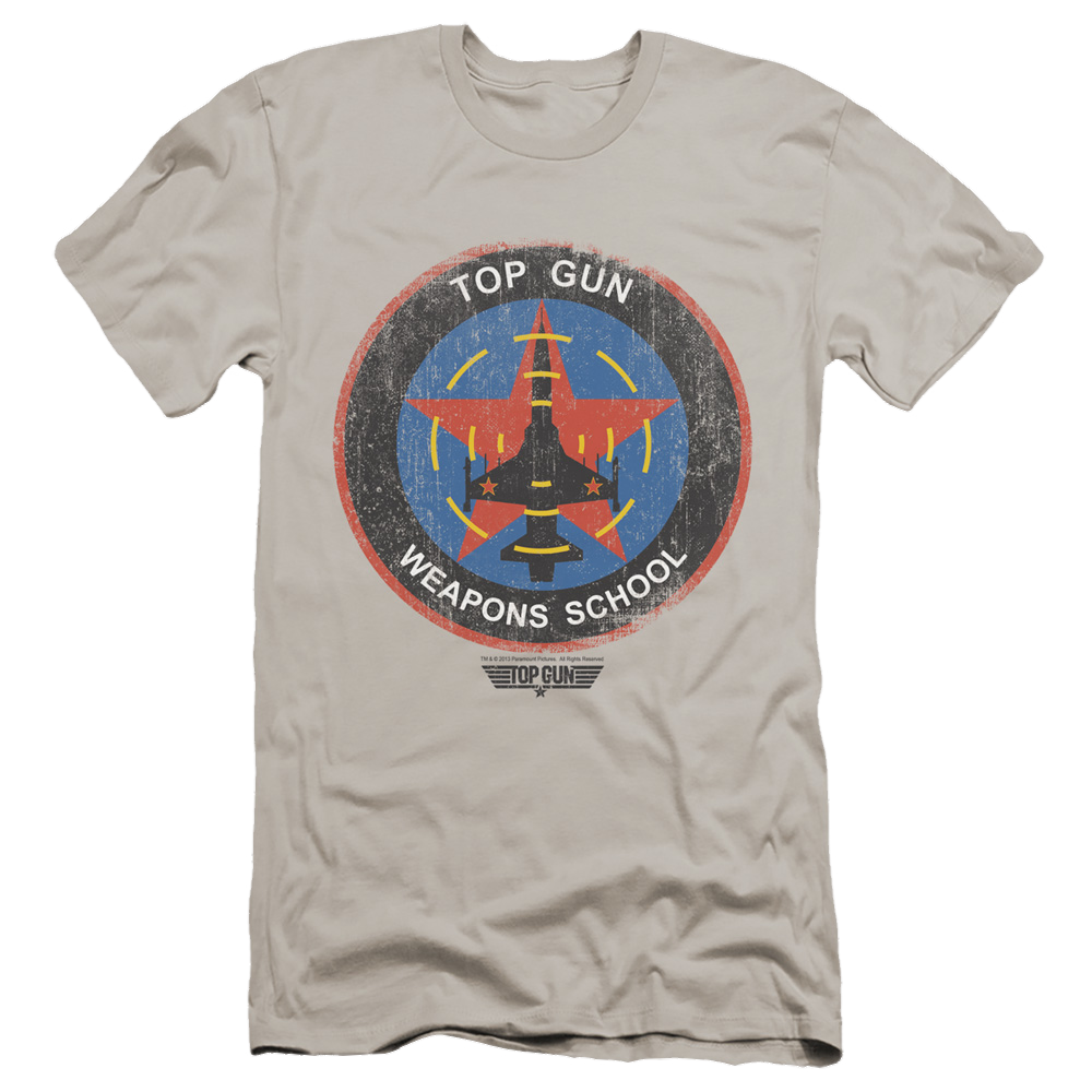 Top Gun Flight School Logo - Men's Premium Slim Fit T-Shirt Men's Premium Slim Fit T-Shirt Top Gun   