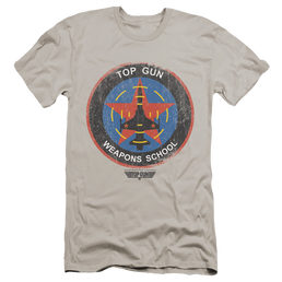 Top Gun Flight School Logo - Men's Premium Slim Fit T-Shirt Men's Premium Slim Fit T-Shirt Top Gun   
