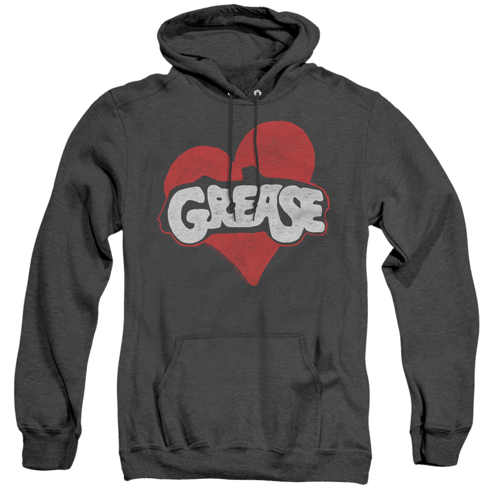 Grease Heart - Heather Pullover Hoodie Heather Pullover Hoodie Grease   