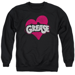Grease Heart - Men's Crewneck Sweatshirt Men's Crewneck Sweatshirt Grease   