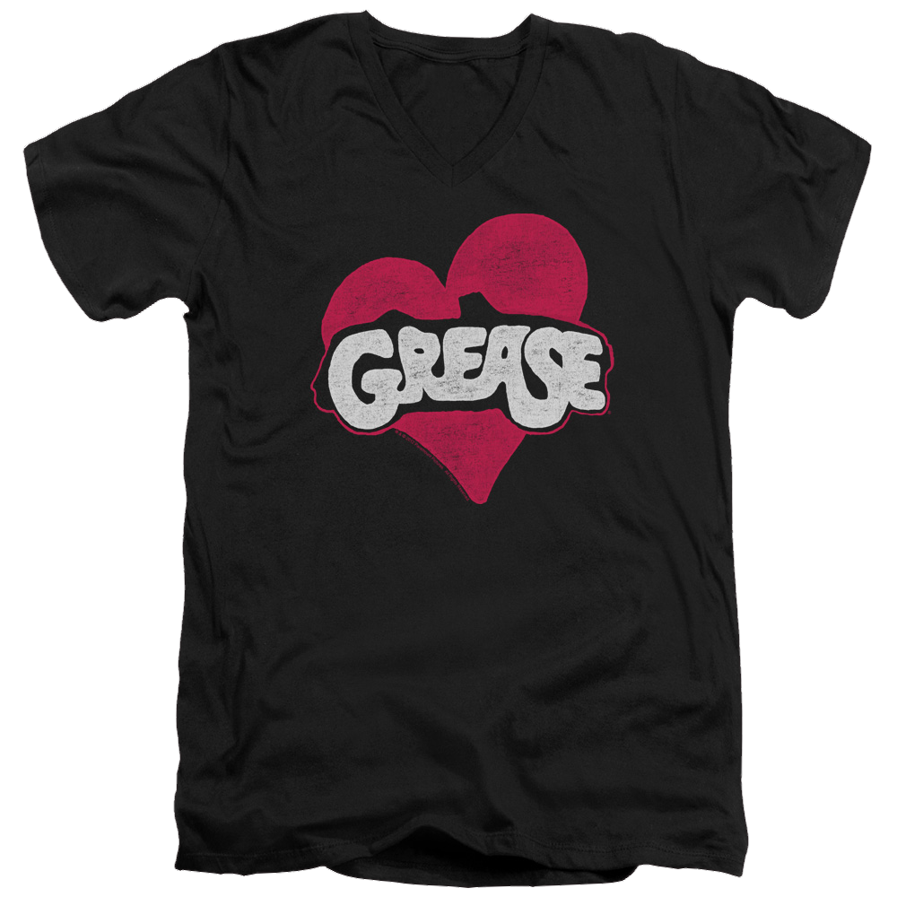 Grease Heart - Men's V-Neck T-Shirt Men's V-Neck T-Shirt Grease   