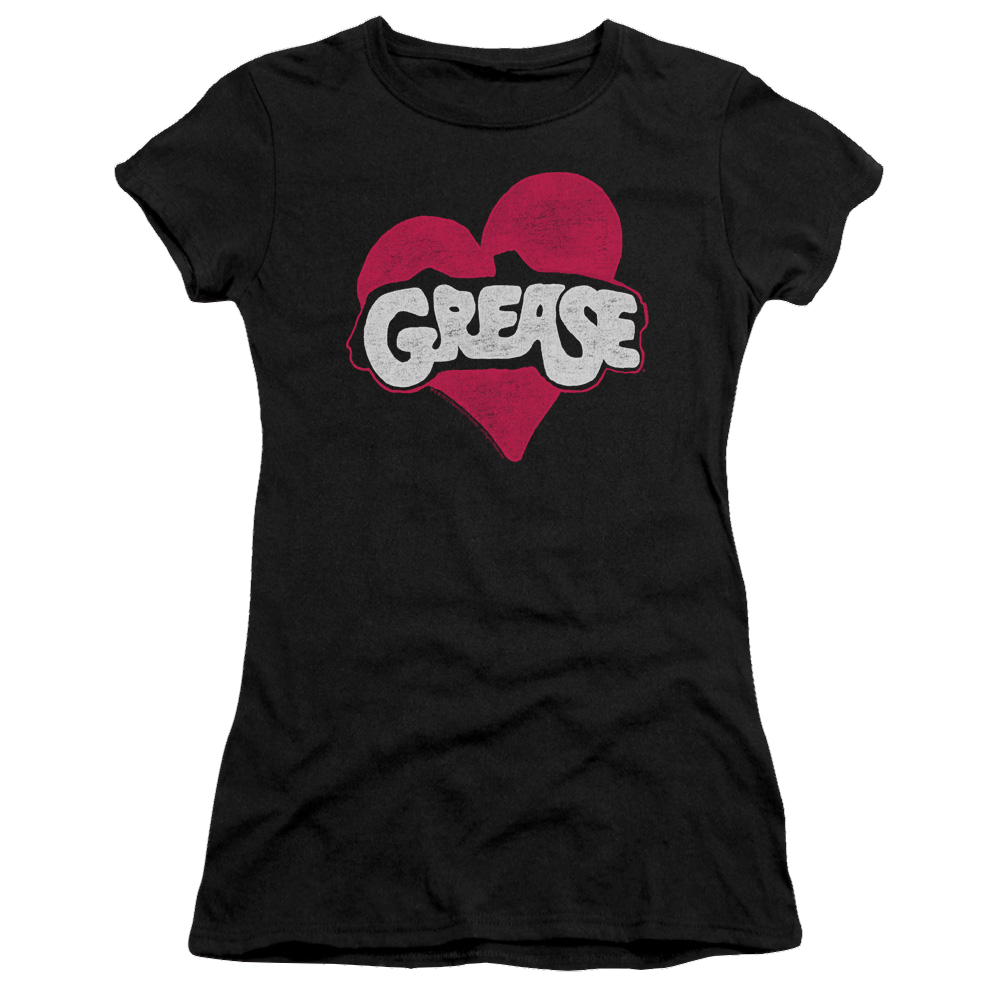 Grease Heart - Juniors T-Shirt Juniors T-Shirt Grease   