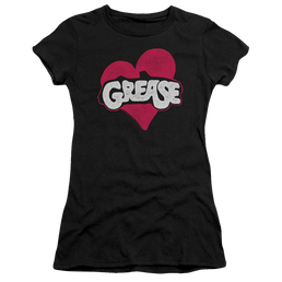 Grease Heart - Juniors T-Shirt Juniors T-Shirt Grease   