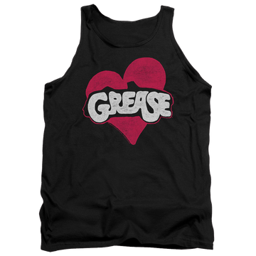 Black men's tank with Grease Heart graphic