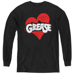 Grease Heart - Youth Long Sleeve T-Shirt Youth Long Sleeve T-Shirt Grease   
