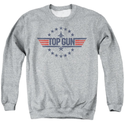 Top Gun Star Logo - Men's Crewneck Sweatshirt Men's Crewneck Sweatshirt Top Gun   