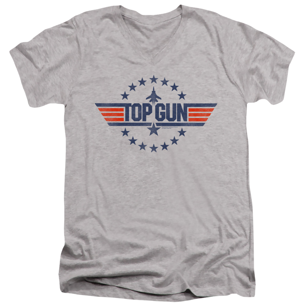 Top Gun Star Logo - Men's V-Neck T-Shirt Men's V-Neck T-Shirt Top Gun   