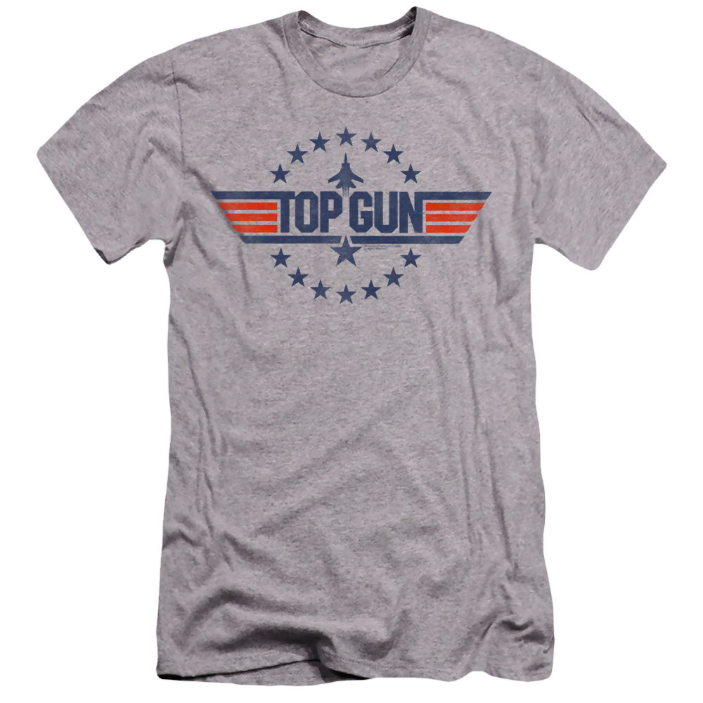 Top Gun Star Logo - Men's Premium Slim Fit T-Shirt Men's Premium Slim Fit T-Shirt Top Gun   