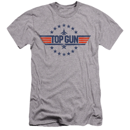Top Gun Star Logo - Men's Premium Slim Fit T-Shirt Men's Premium Slim Fit T-Shirt Top Gun   