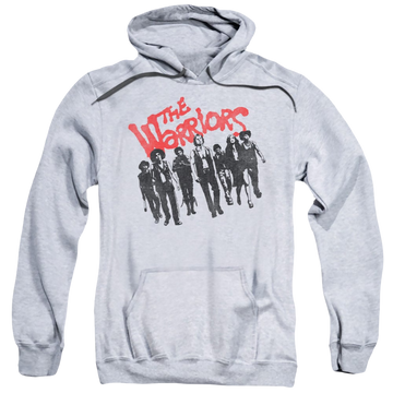 Athletic heather pullover hoodie with The Warriors The Gang graphic