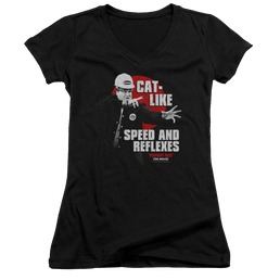 Tommy Boy Cat Like - Juniors V-Neck T-Shirt Juniors V-Neck T-Shirt Tommy Boy   