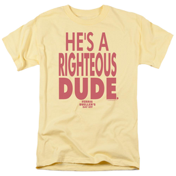 Ferris Bueller's Day Off Righteous Dude - Men's Regular Fit T-Shirt Men's Regular Fit T-Shirt Ferris Bueller's Day Off   