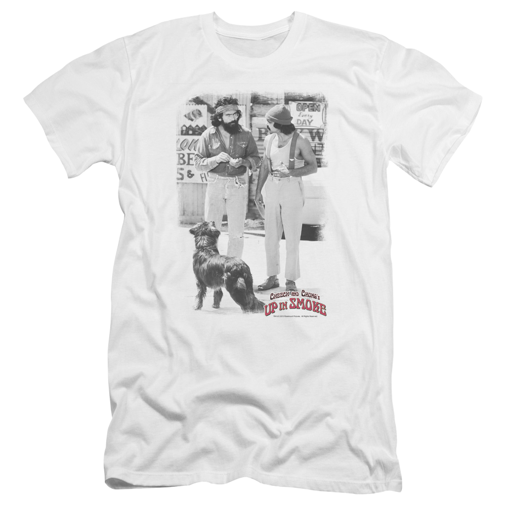 Cheech And Chong Square Premium Adult Slim Fit T-Shirt Men's Premium Slim Fit T-Shirt Cheech & Chong   