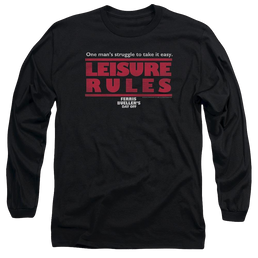 Ferris Bueller's Day Off Leisure Rules - Men's Long Sleeve T-Shirt Men's Long Sleeve T-Shirt Ferris Bueller's Day Off   