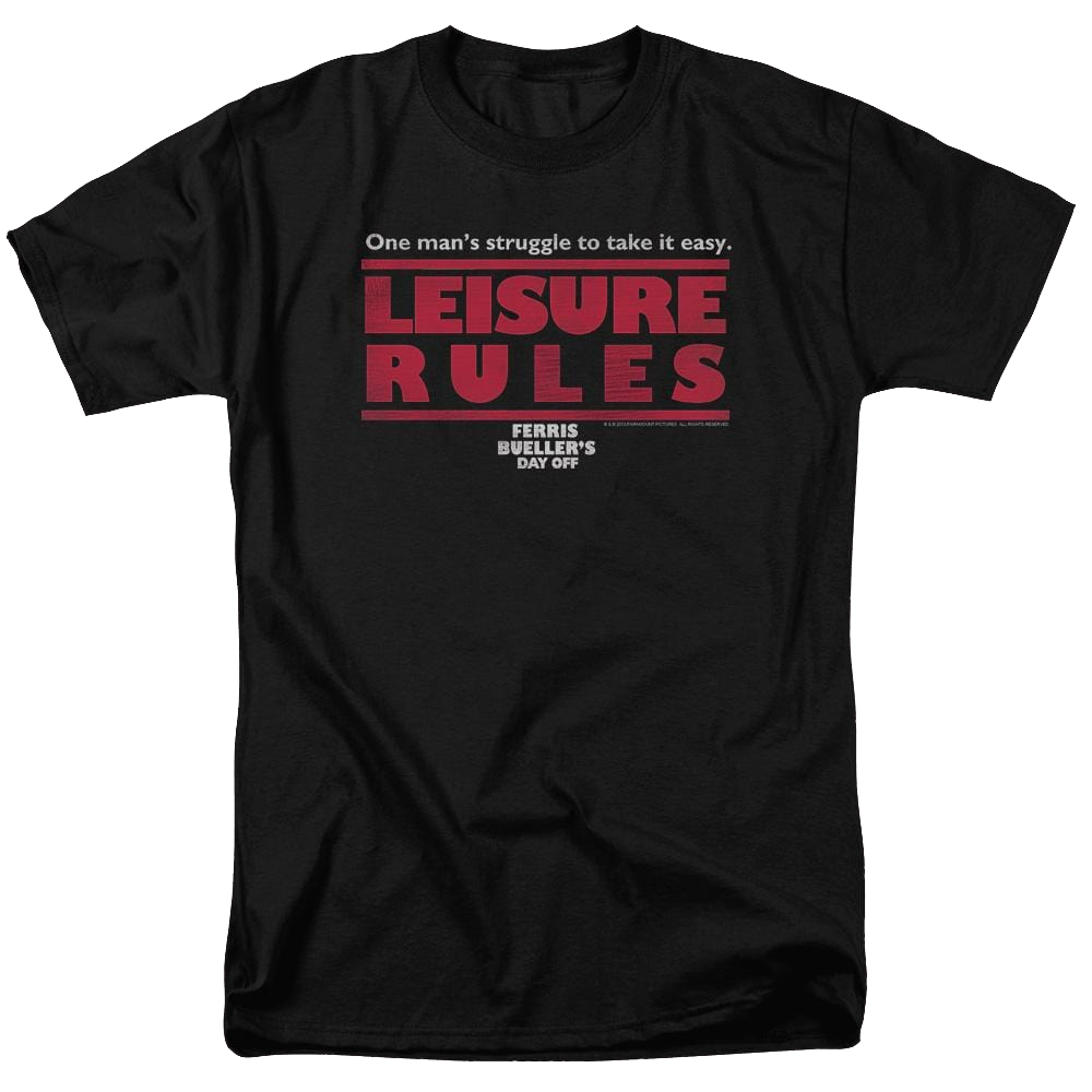 Ferris Bueller's Day Off Leisure Rules - Men's Regular Fit T-Shirt Men's Regular Fit T-Shirt Ferris Bueller's Day Off   