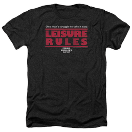 Ferris Bueller's Day Off Leisure Rules - Men's Heather T-Shirt Men's Heather T-Shirt Ferris Bueller's Day Off   