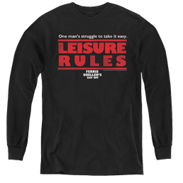 Ferris Bueller'S Day Off Leisure Rules - Youth Long Sleeve T-Shirt Youth Long Sleeve T-Shirt Ferris Bueller's Day Off   