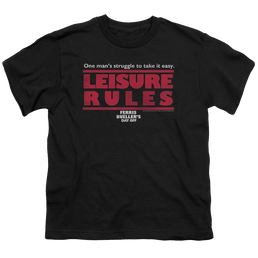 Ferris Bueller's Day Off Leisure Rules - Youth T-Shirt (Ages 8-12) Youth T-Shirt (Ages 8-12) Ferris Bueller's Day Off   