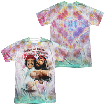 Cheech & Chong Up in Smoke Fried Tie Dyed men's all-over print t-shirt