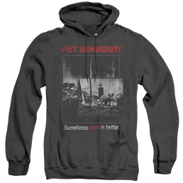 Pet Sematary Cat Poster - Heather Pullover Hoodie Heather Pullover Hoodie Pet Sematary   