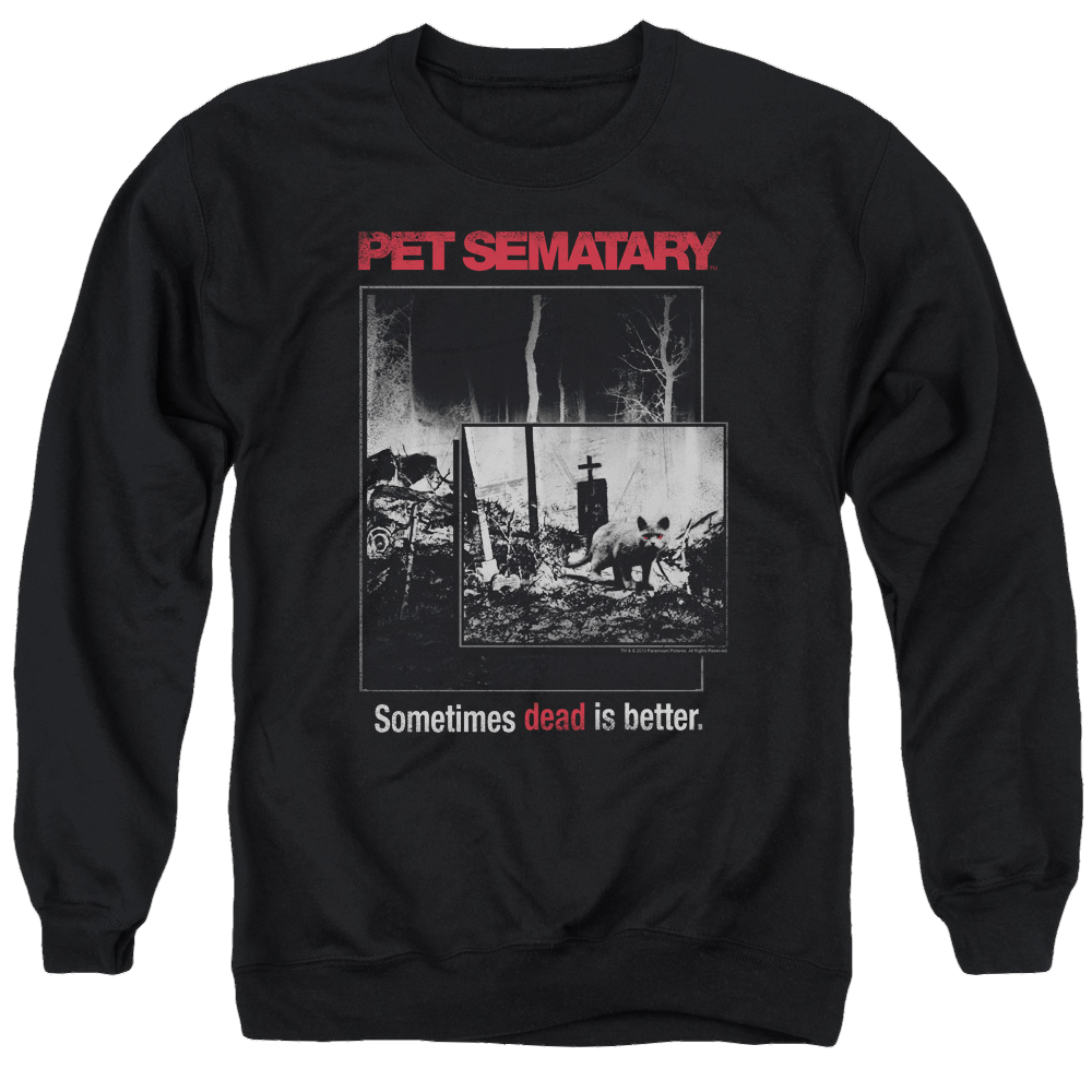 Pet Sematary Cat Poster - Men's Crewneck Sweatshirt Men's Crewneck Sweatshirt Pet Sematary   