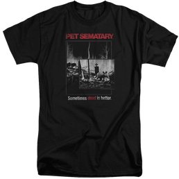 Pet Sematary Cat Poster - Men's Tall Fit T-Shirt Men's Tall Fit T-Shirt Pet Sematary   