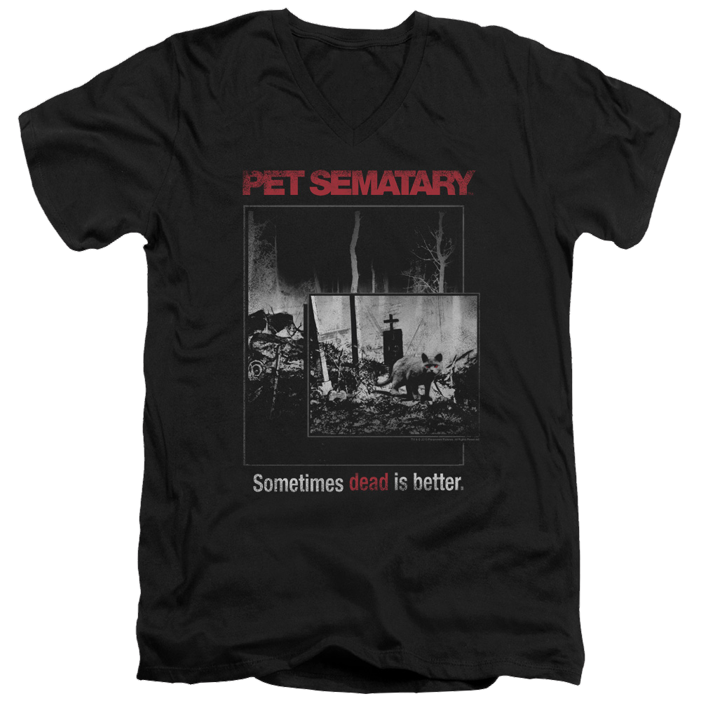 Pet Sematary Cat Poster - Men's V-Neck T-Shirt Men's V-Neck T-Shirt Pet Sematary   