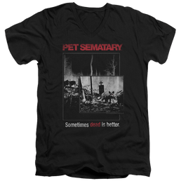 Pet Sematary Cat Poster - Men's V-Neck T-Shirt Men's V-Neck T-Shirt Pet Sematary   